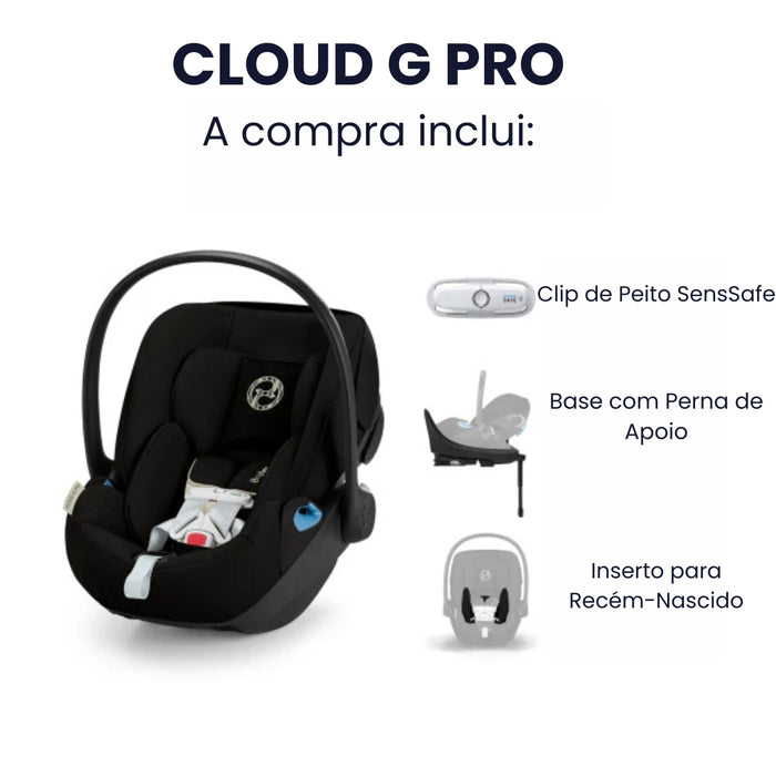 
    Bebê Conforto Cybex Cloud G Pro com Base Load Leg Moon Black
  