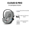 Bebê Conforto Cybex Cloud G Pro com Base Load Leg Stone Grey