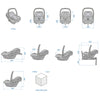Bebê Conforto Maxi-Cosi CabrioFix com Base ISOFIX Twillic Graphite