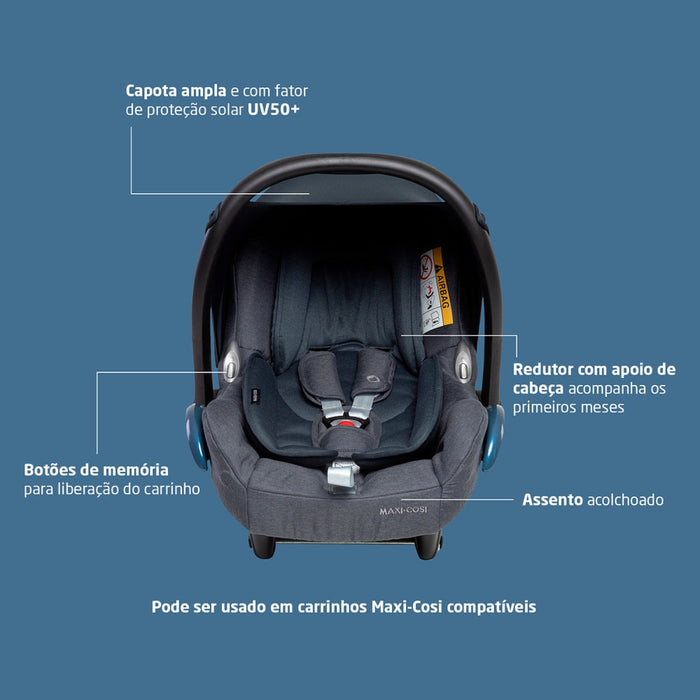 
    Bebê Conforto Maxi-Cosi CabrioFix com Base ISOFIX Twillic Graphite
  