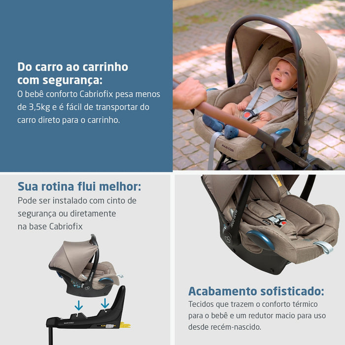 
    Bebê Conforto Maxi-Cosi CabrioFix com Base ISOFIX Twillic Truffle
  