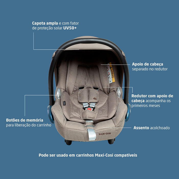 
    Bebê Conforto Maxi-Cosi CabrioFix com Base ISOFIX Twillic Truffle
  