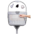 Berço Baby Hug 4 em 1 Air Stone Chicco Cinza