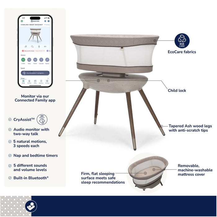 
    Berço Inteligente Starling Maxi Cosi Natural Heritage - Maxi-Cosi Babytunes
  