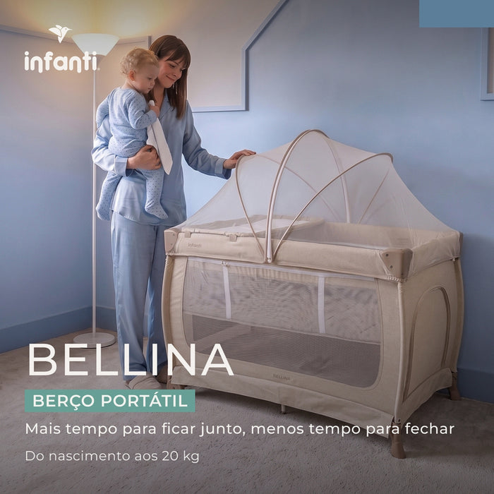 
    Berço Portátil Bellina Infanti Bege Mescla
  