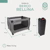 Berço Portátil Bellina Infanti Preto Mescla