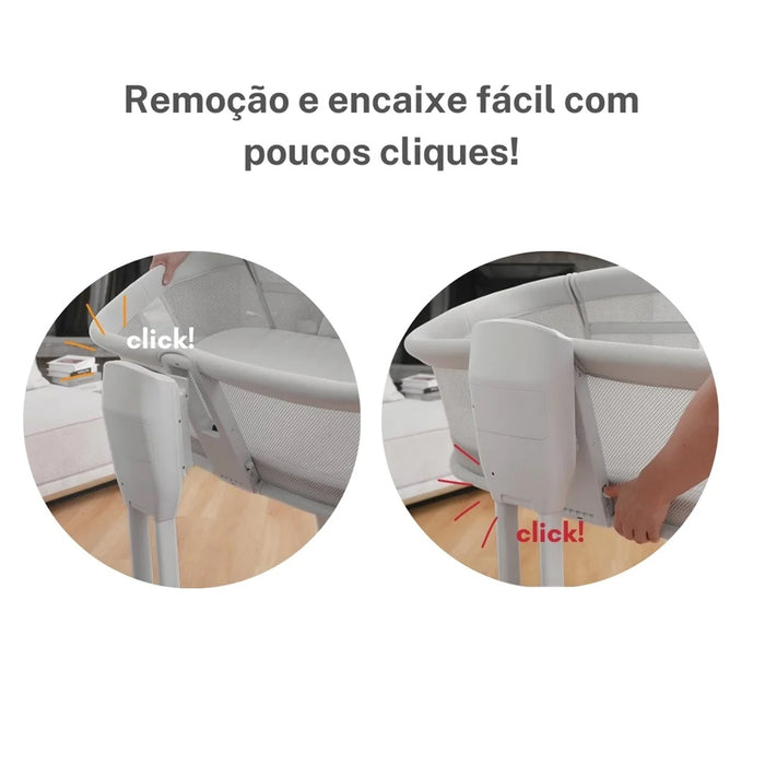 
    Berço Portátil Mastela 3 em 1 Com Balanço Automático Cinza Escuro - Mastela Babytunes
  