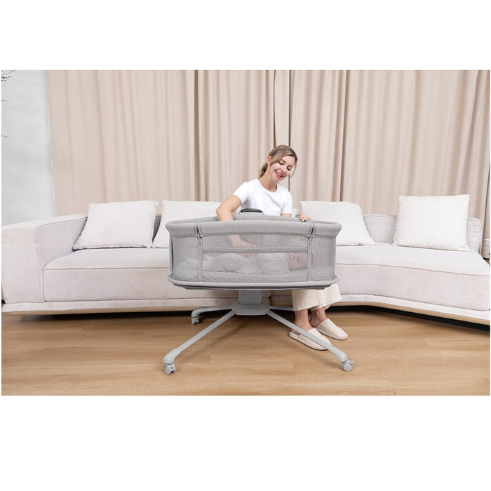
    Berço Portátil Mastela 3 em 1 Com Balanço Automático Cinza Escuro - Mastela Babytunes
  
