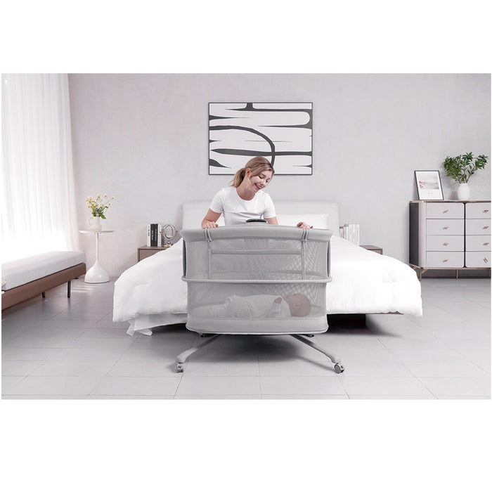 
    Berço Portátil Mastela 3 em 1 Com Balanço Automático Cinza Escuro - Mastela Babytunes
  