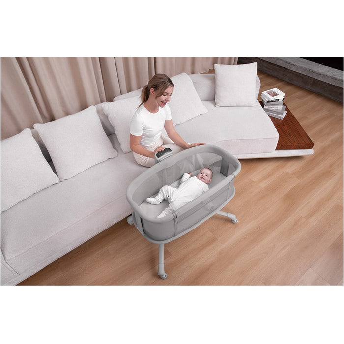 
    Berço Portátil Mastela 3 em 1 Com Balanço Automático Cinza Escuro - Mastela Babytunes
  