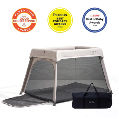 Berço Portátil Silver Cross Sleep & Go Stone - Design Eficiente