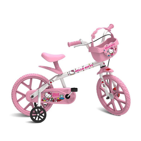 Bicicleta Infantil Bandeirante Hello Kitty Rosa - Bandeirante Babytunes