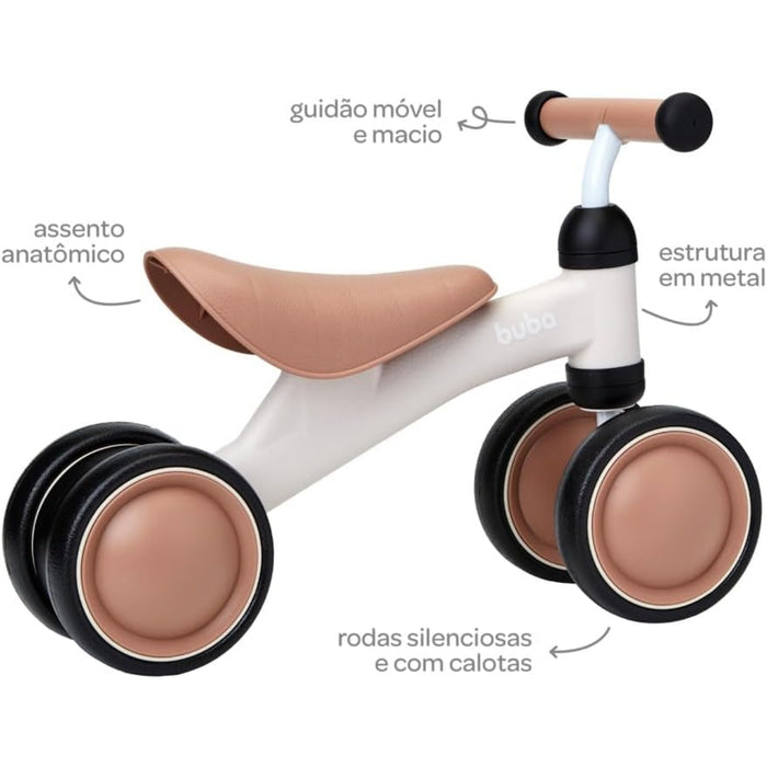
    Bicicleta de Equilíbrio Infantil Buba 4 Rodas Bege
  