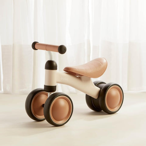 Bicicleta de Equilíbrio Infantil Buba 4 Rodas Bege