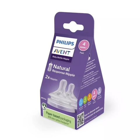 Bico De Mamadeira Avent Naturalle Fluxo Médio 3M+