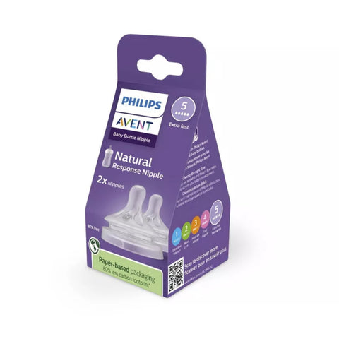 Bico De Mamadeira Avent Naturalle Fluxo Rápido 6M+