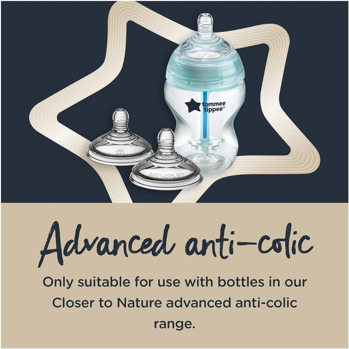 
    Bicos De Mamadeira Tommee Tippe Advanced Anti-Cólica Fluxo Rápido 6M+ - Tommee Tippee Babytunes
  