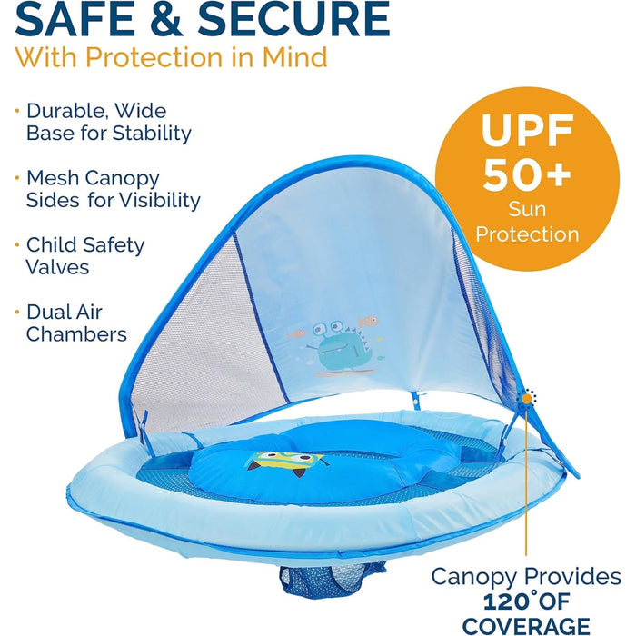 
    Boia Infantil Com Capota Swimways FPS50+ Monstrinho Azul
  