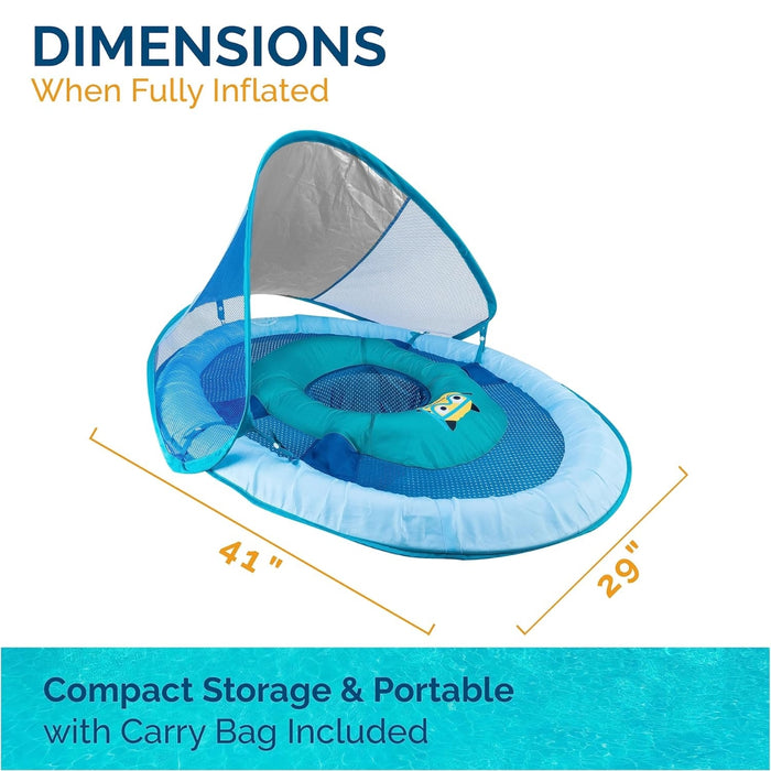 
    Boia Infantil Com Capota Swimways FPS50+ Monstrinho Azul
  
