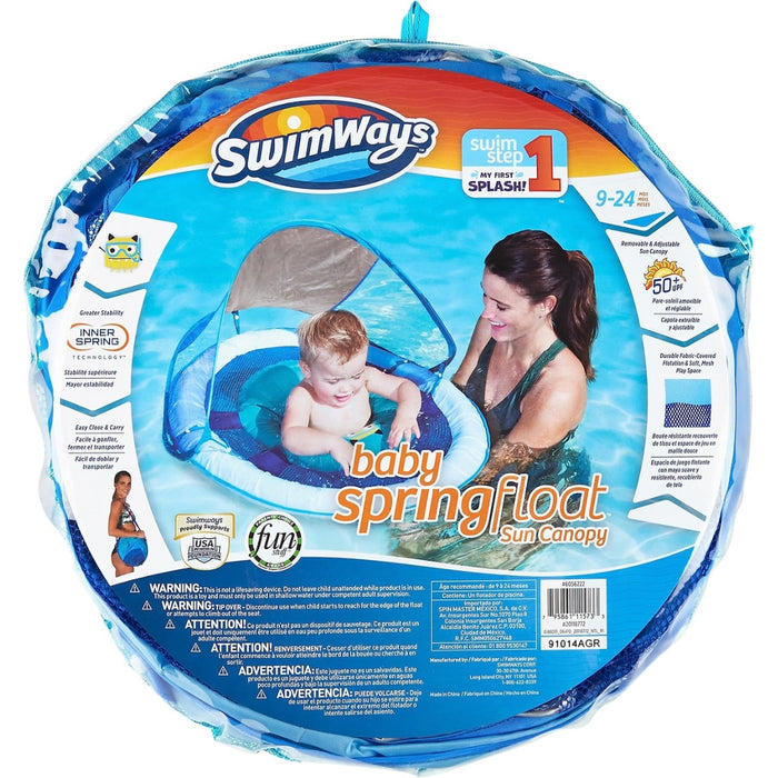 
    Boia Infantil Com Capota Swimways FPS50+ Monstrinho Azul
  
