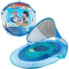 Boia Infantil Com Capota Swimways FPS50+ Monstrinho Azul