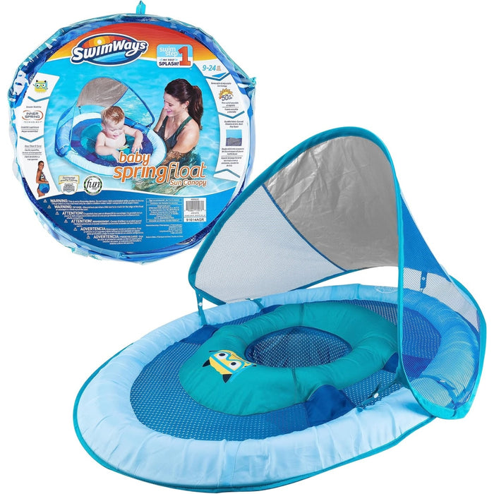
    Boia Infantil Com Capota Swimways FPS50+ Monstrinho Azul
  