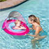 Boia Infantil Com Capota Swimways FPS50+ Rosa