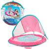Boia Infantil Com Capota Swimways FPS50+ Rosa