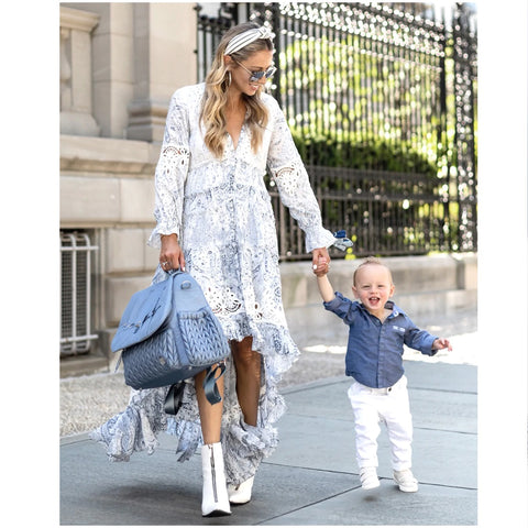 Bolsa Maternidade & Acessórios HAPP Levy Ash Blue - Happ Babytunes