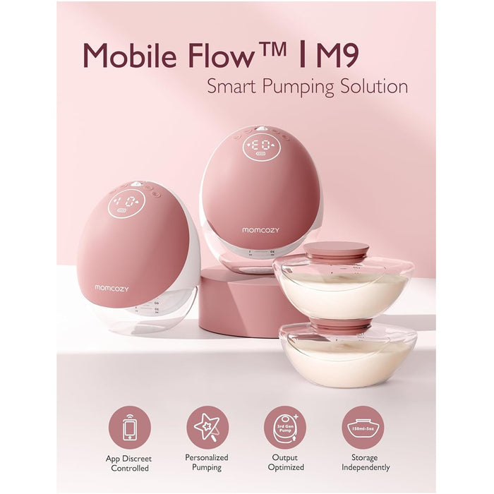 
    Bomba Extratora Dupla de Leite Elétrica Momcozy M9 Mobile Flow Hands Free Cozy Red
  