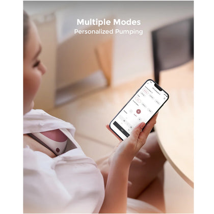 Bomba Extratora Dupla de Leite Elétrica Momcozy M9 Mobile Flow Hands Free Cozy Red