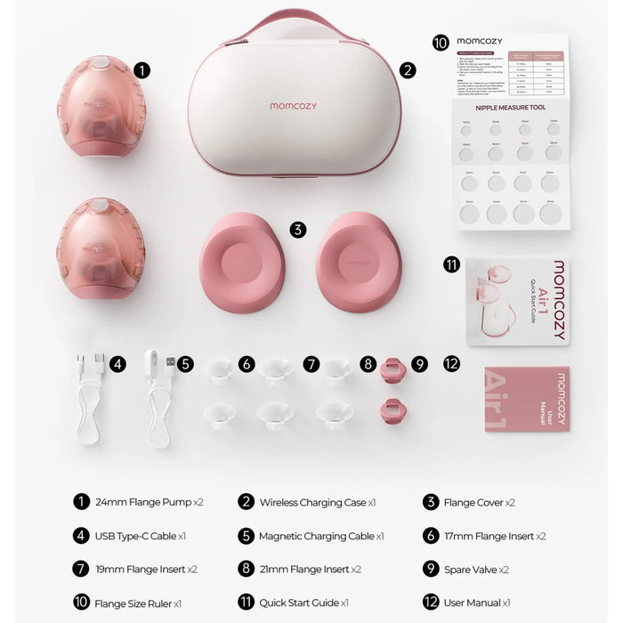 
    Bomba Extratora Dupla de Leite Elétrica Momcozy Air 1 Ultra-slim
  
