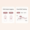 Bomba Extratora Dupla de Leite Momcozy Wellness W1 com Massagem e Aquecimento
