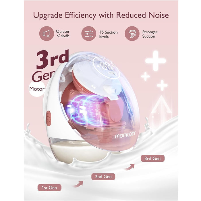 
    Bomba Extratora de Leite Elétrica Momcozy M9 Mobile Flow Hands Free Cozy Red - Momcozy Babytunes
  