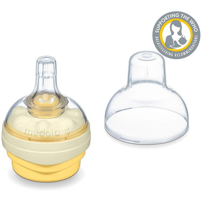 Mamadeira Medela Calma Transparente 150ML - Livre de BPA