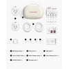 Bomba Extratora Dupla de Leite Elétrica Portátil M5 Momcozy Hands Free Grey