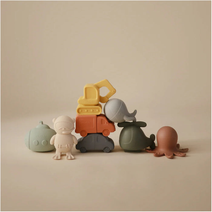 
    Brinquedo De Banho Sealife Mushie 4 Unidades - Mushie Babytunes
  