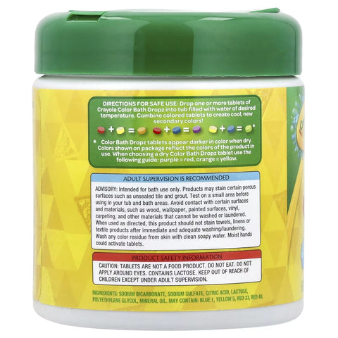 Brinquedo Para Banho Crayola Drops Coloridos - 60 Tablets