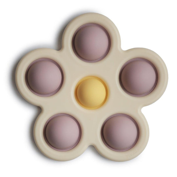 
    Brinquedo Para Prensar Mushie Flores Soft Lilac/ Daffodil/ Ivory - Mushie Babytunes
  