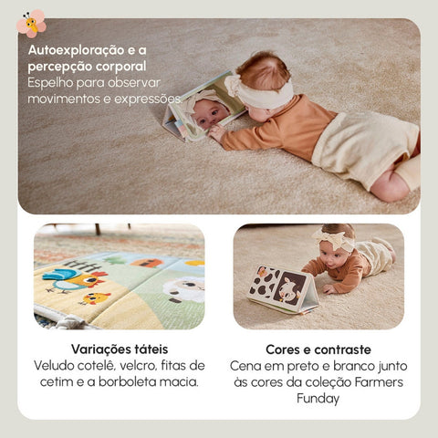 Brinquedo Sensorial 2 em 1 Tummy Time Tiny Love Farmers Fun Day