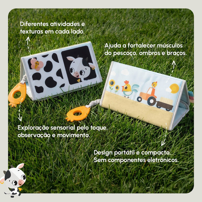 
    Brinquedo Sensorial 2 em 1 Tummy Time Tiny Love Farmers Fun Day
  