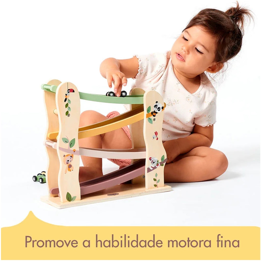 Brinquedo Torre de Carros de Madeira Boho Chic - Tiny Love
