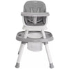 Cadeira De Alimentação Kiddo Vanilla 12 em 1 Cinza - Kiddo Babytunes