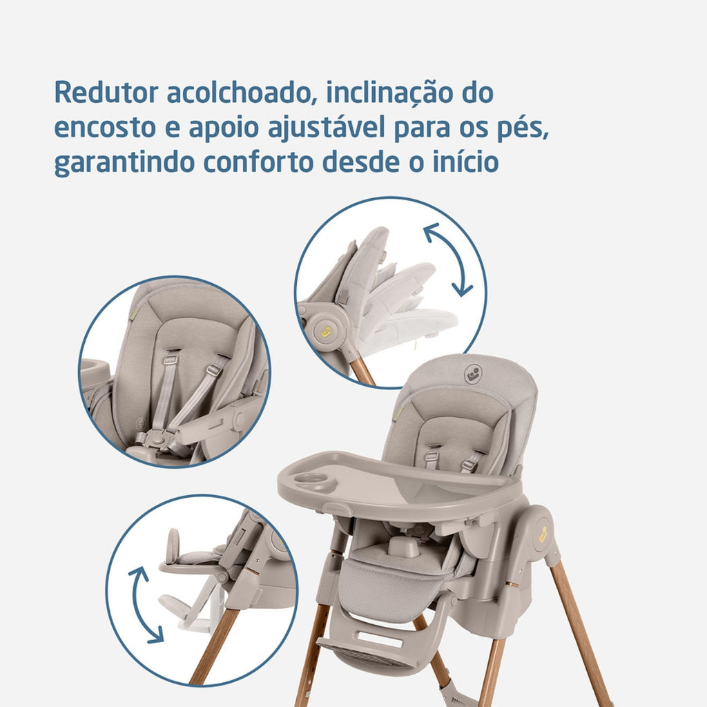 Cadeira de Alimentação Infantil Maxi-Cosi Minla Plus Elegance Beige – Babytunes