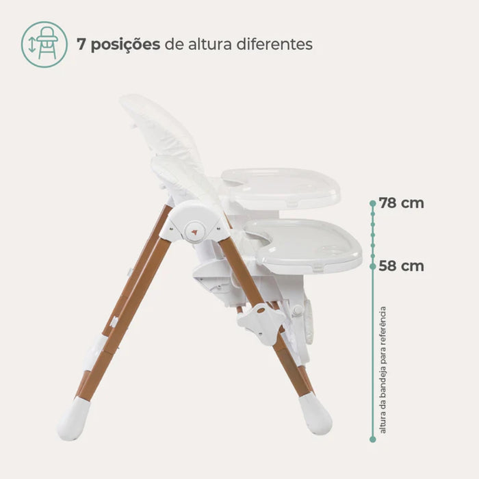 
    Cadeira de Alimentação Panacota Infanti Branco e Bronze - Infanti Babytunes
  
