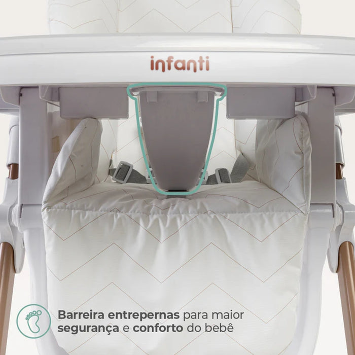 
    Cadeira de Alimentação Panacota Infanti Branco e Bronze - Infanti Babytunes
  