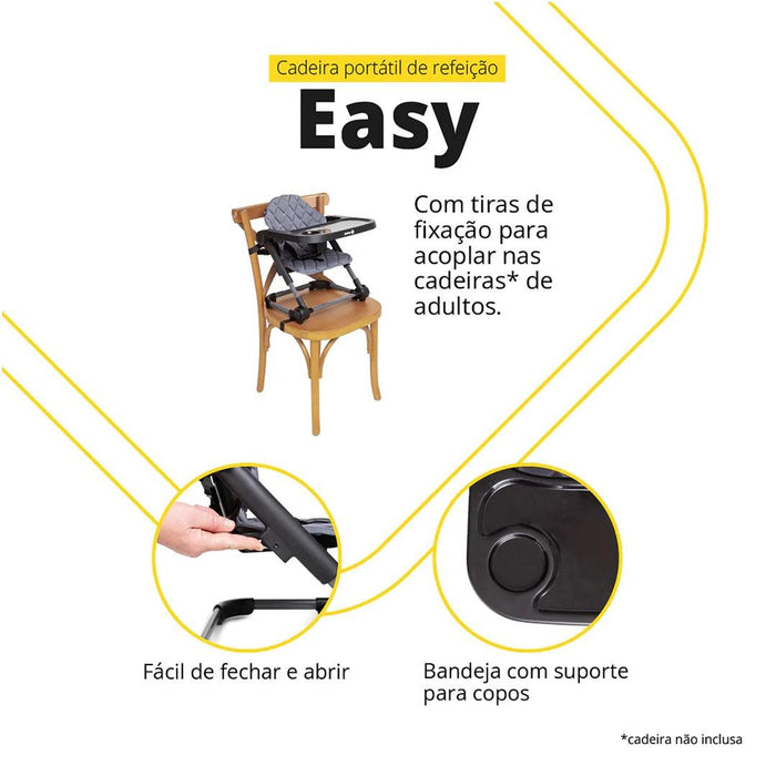 
    Cadeirinha De Alimentação Easy Safety 1st Black - Safety 1St Babytunes
  