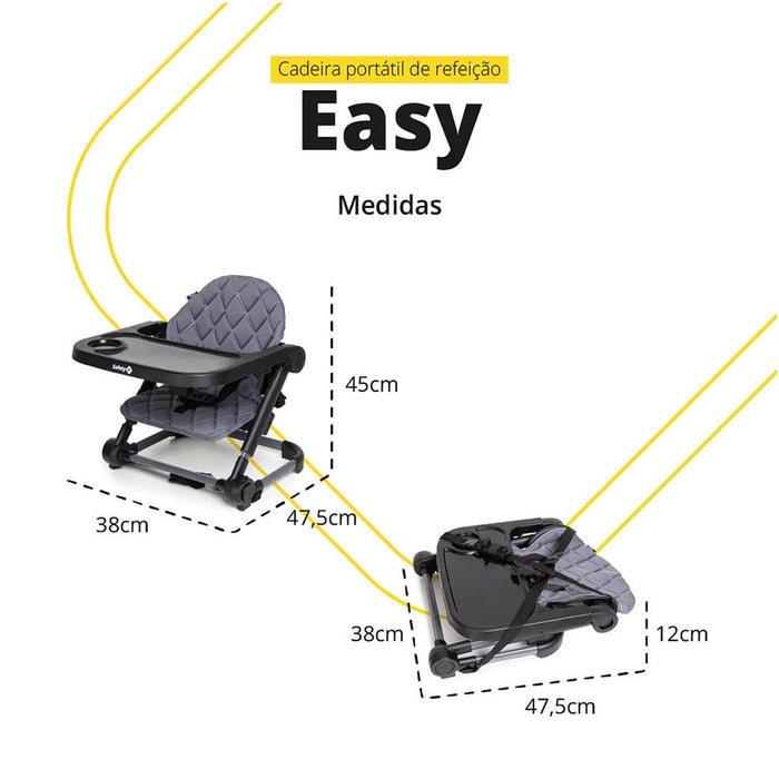 
    Cadeirinha De Alimentação Easy Safety 1st Black - Safety 1St Babytunes
  