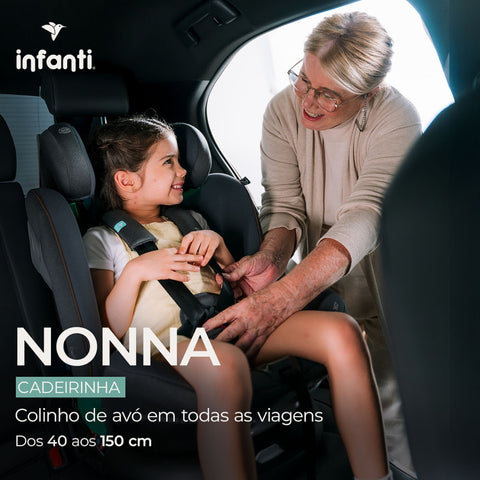 Cadeirinha De Bebê Para Carro Infanti Nonna 360° Bege Crepe