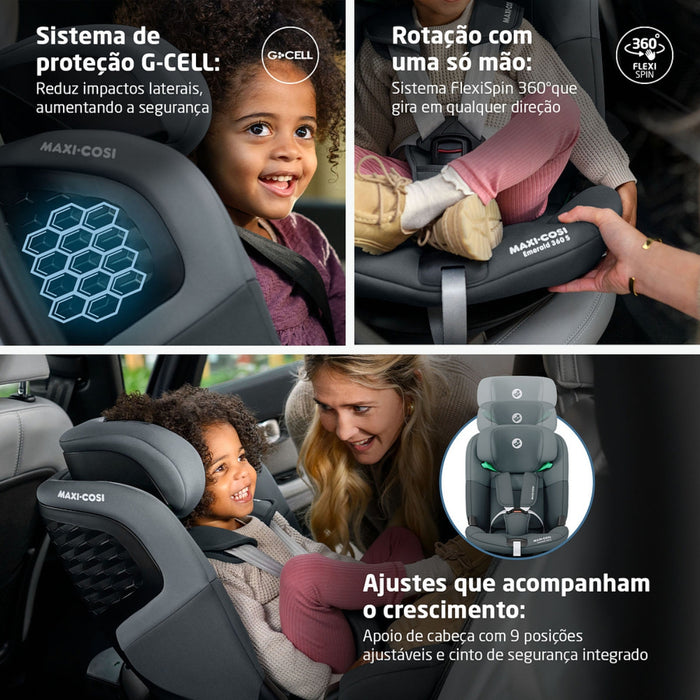 
    Cadeirinha De Bebê Para Carro Maxi-Cosi Emerald 360 S Tonal Graphite
  